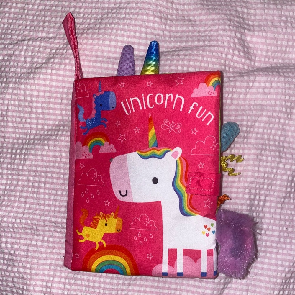 Make Believe Ideas Unicorn Tails Soft Cloth Book